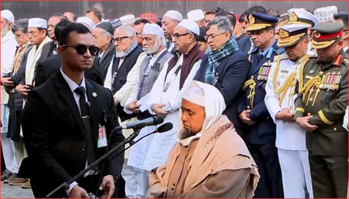 লাখো মানুষের অশ্রুসিক্ত বিদায়