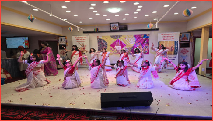 মিশিগান কালীবাড়িতে বর্ণাঢ্য আয়োজনে নববর্ষ উদযাপন