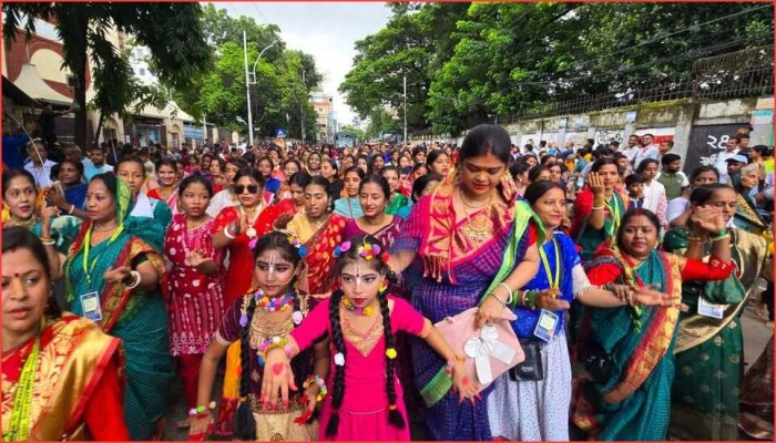 উল্টো রথে মুখর রাজধানী, সম্পন্ন  হলো শ্রী শ্রী জগন্নাথ দেবের রথযাত্রা