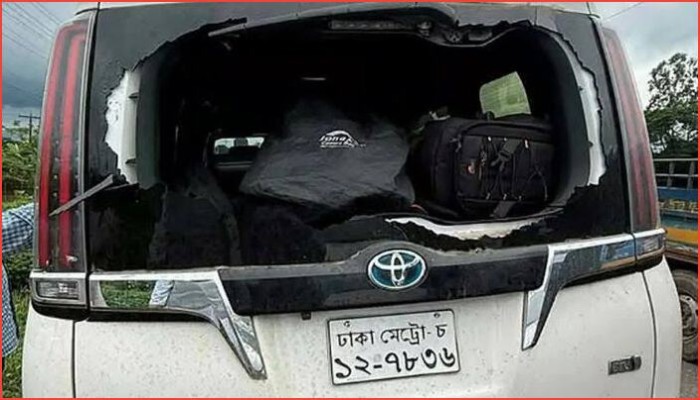 সিলেটের গোলাপগঞ্জে সারজিস আলমের গাড়িতে হামলা, ভাঙল গ্লাস