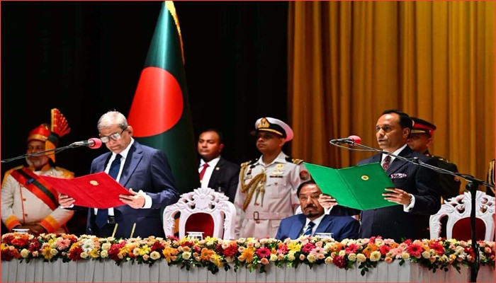 দেশের ২৩তম রাষ্ট্রপতি হিসেবে শপথ নিলেন মির্জা ফখরুল